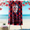 Name Custom Cagliari Calcio Print Beach Towel, Large Soft Quick Dry Towel for Beach Camping Swimming