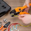 KF CPTEC Crimping Pliers 0.25-6mm² AWG24-10 | Compatible with Open Barrel Terminals (Bullet Connectors, Faston Connectors) | Ratchet-type Crimping Too