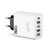 120W 5 in 1 USB C Charger Fast Charging Phone Charger Power Adapter for IPhone Samsung Xiaomi EU/US/UK Plug Quick Charge Charger