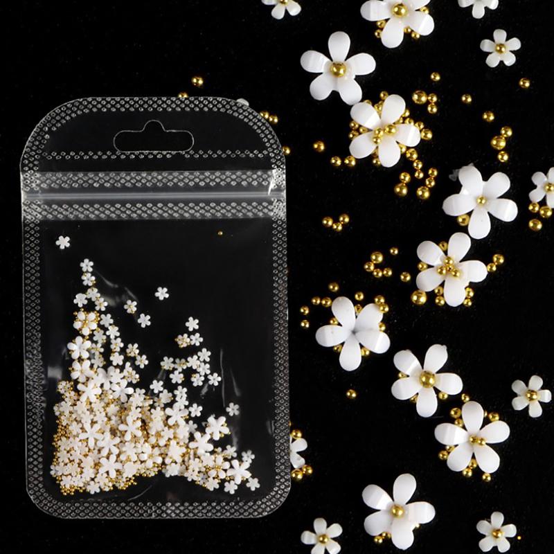 Acrylic Flower Nail Art Decoration Rhinestones  Manicure Accessories Nail Design