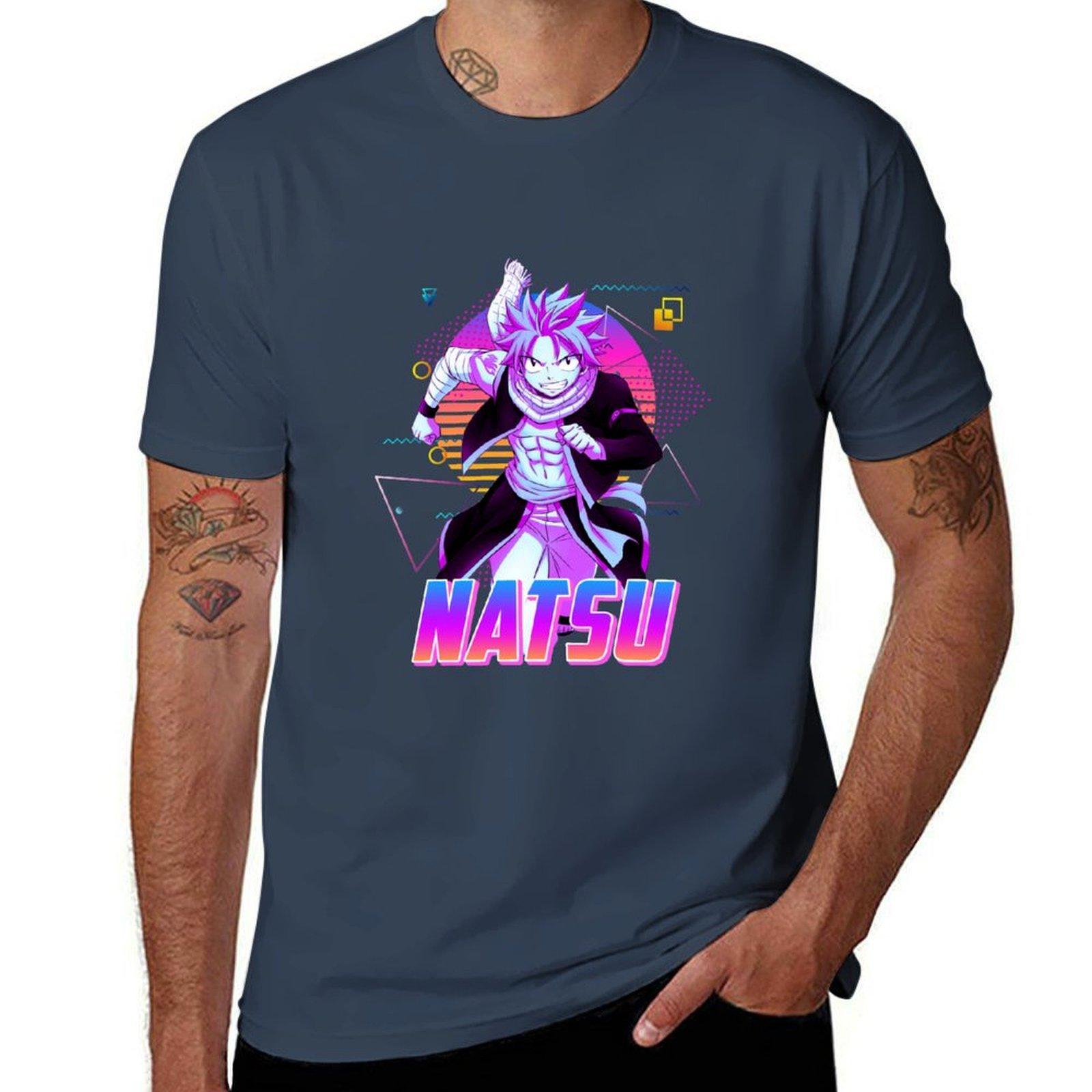 

Natsu dragneel Retro Art TShirt Minimal Art Print TShirt S