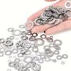 Stainless Steel Flat Washer Assortment Kit M2 M2.5 M3 M4 M5 M6 M8 M10, Hardware Fasteners for Home Decoration Industrial Repair