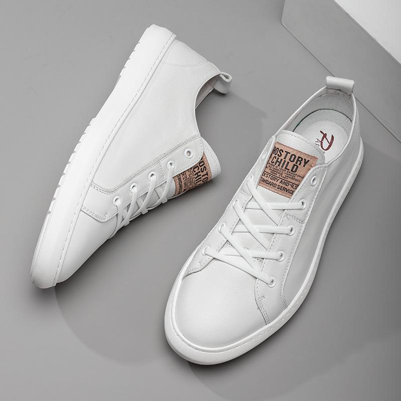 2025 Direct Supply Fashion White Shoes Men's New Board Shoes Trend Men's Casual Shoes European Station Men's Shoes