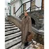 Women's Scarf Collar Long Sleeve Faux Fur Coat Loose Fit Urban Fleece Outerwear