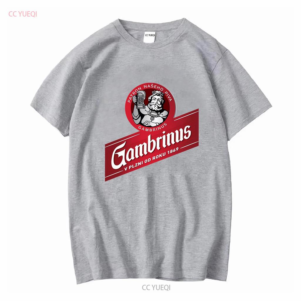 Gambrinus Holz Original Bier Logo Zeichnungen Aktiv T-Shirt Lustig Größe S bis 5XL vintage Gewaschen Atmungsaktiv Leicht grafisch