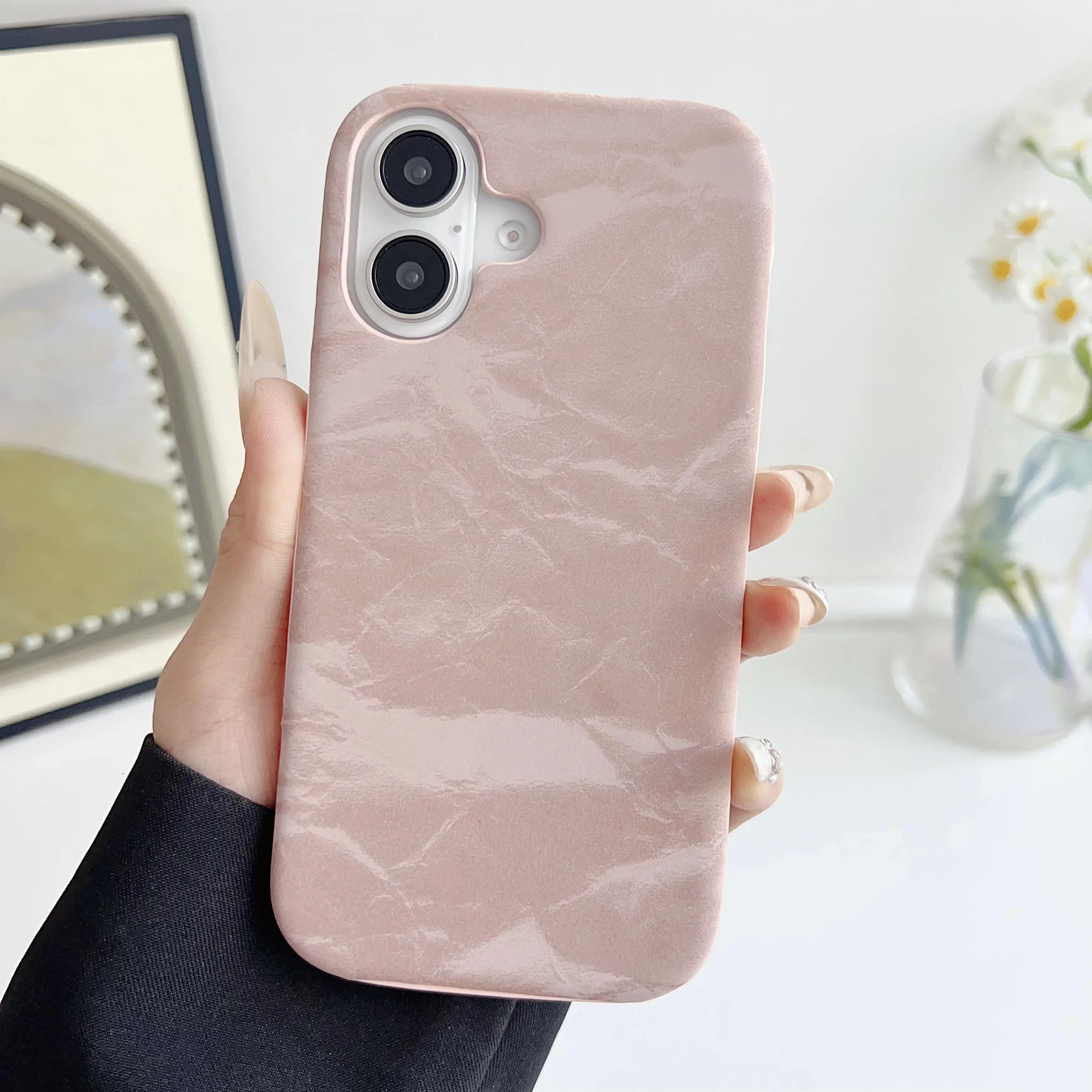 

Чехол для iPhone 16, 15, 14, Pro, 13, 12, 11, Max Plus, однотонный, матовый, с шелковой текстурой For iPhone 13