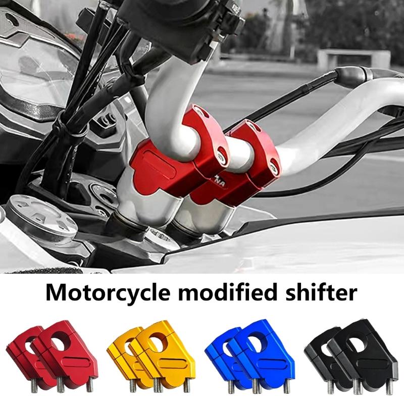 Aluminium Motorrad Lenkererhöhung Erhöhungsklemme Montagekit Geeignet für Überlegene Haltbarkeit und Fahrerkomfort