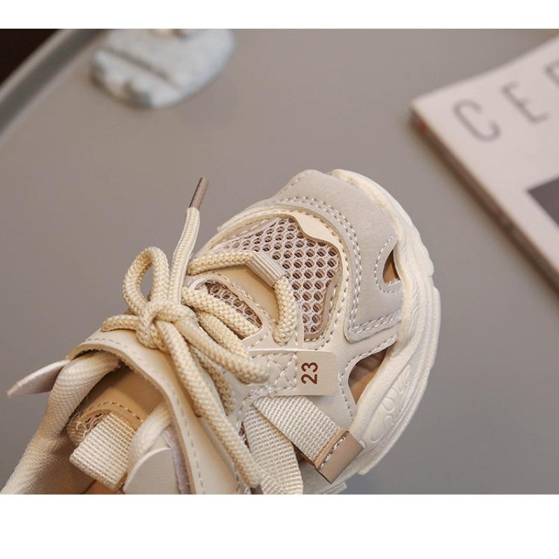 Summer Children's Sports Shoes Casual Boys Sandals Single Net Running Shoes One Pedal Dad Shoes Breathable