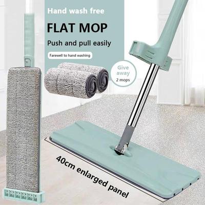 Düz Zemin Paspas Çelik Saplı Serbest El 360°Spin Mikrofiber Paspas Kuru Islak Mutfak Temiz