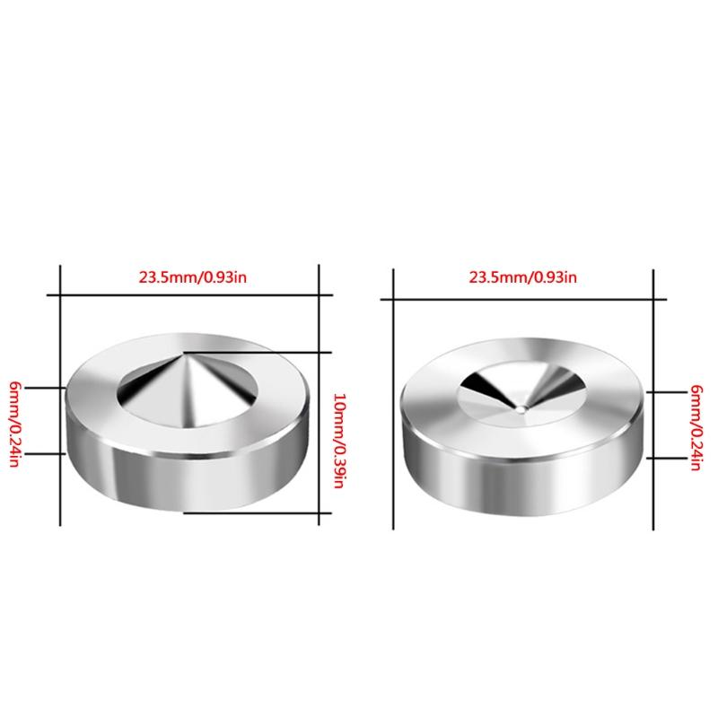 Pieds de Pieds de Support d'Enceinte Amortisseurs Puissants Pieds en Acier Inoxydable Kit Super Porteur pour Enceinte