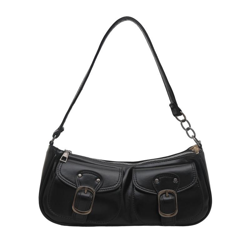 

Solid color retro 2 summer casual fashion hand-held underarm shoulder women s baguette bag new commuter bag