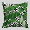 Tropical Green Tiger Pattern Double-sided Printed pillow cover Short plush Suitable living rooms sofas throw cushion cover