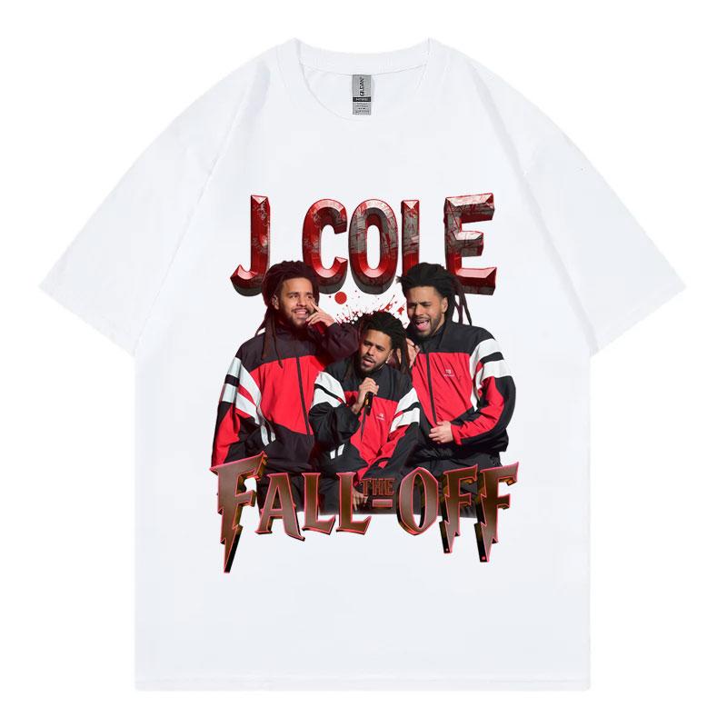 Rapper J Cole The Fall Off Tour 2026 Tshirt Streetwear Fashion Hip Hop Short Sleeve Tshirts Men Women Casual Cotton T Shirts