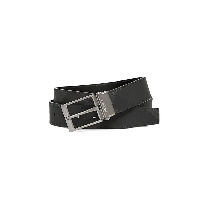 

Burberry Men s Reversible Check Leather Belt 105