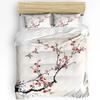 Oriole Peach Blossom Spring Bird Flower Duvet Cover Bed Bedding Set Home Quilt Cover Pillowcases Bedroom Bedding Set No Sheet