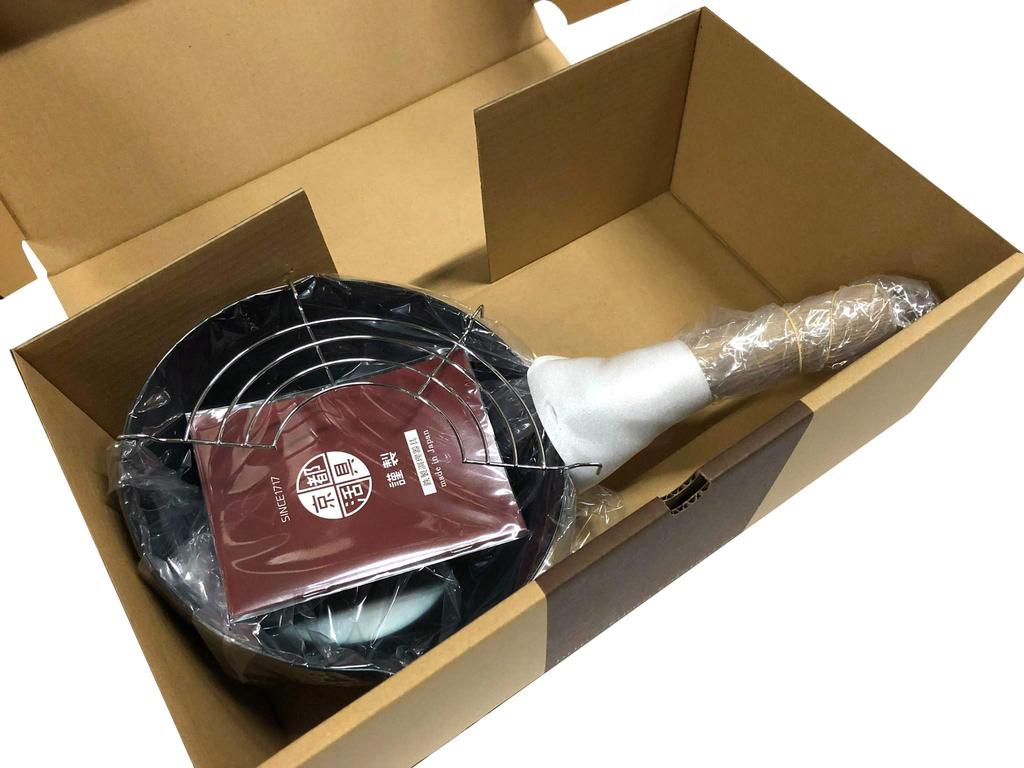 Kyoto Katsugu Deep Stir-Frying Wok, 20cm, with Net, Made In Japan
