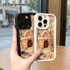 Phone Case: 2D Flat, Suitable for iPhone 18 17 16 15 14 13 12Pro Protective Case, Gingerbread House, Perfect Christmas and Halloween Holiday Gift