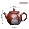130ml Chinese Yixing Purple Clay Teapots Tradition Handmade Bamboo Leaf Bird Tea Pot Beauty Kettle Raw Ore Zisha Tea Set