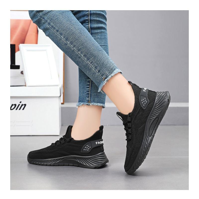 Shoes Women's Summer New Fashion Casual Running Shoes Trendy Fly Woven Women's Shoes Sports Shoes