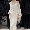 Summer New Hollow Knitted Bat Sleeve Cape Sun Protection Blouse For Women