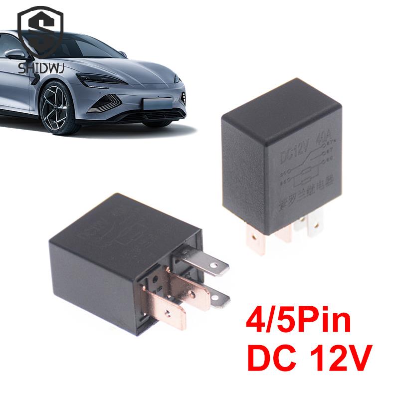 DC 12V/24V 40A Rated Current 1NO 1NC SPDT 4Pin/5Pin Car Relays Socket Automotive Alarm Relay Wire 40 Amp Auto Accessories Relays 5