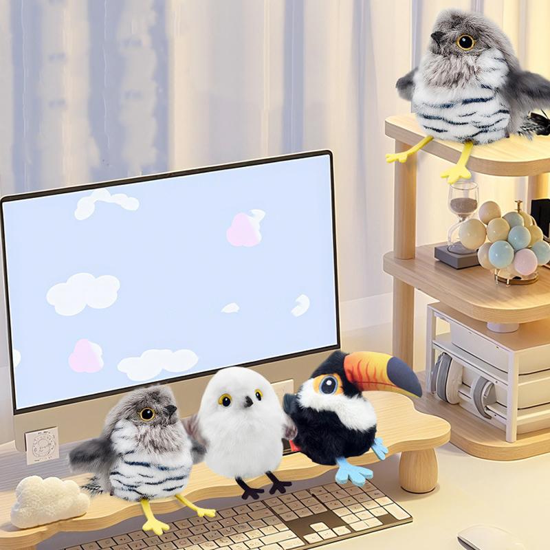 Automatic Dancing Bird Cat Toy with Sound Electric Fluttering Kitten Play Rechargeable Pet Toy Active Moving Pet Interactive