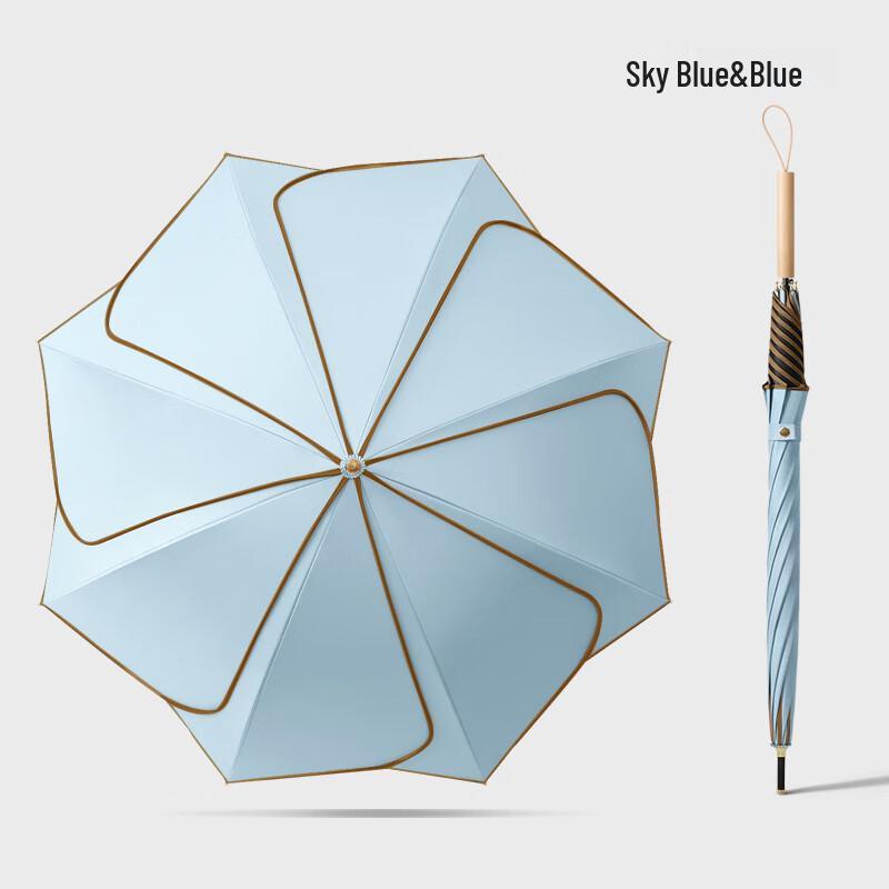 Petal Design Straight Handle Umbrella