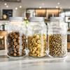 2000ML Wide Mouth Large Food with Lid Mason Glass Jar Storage Jar Dishwasher