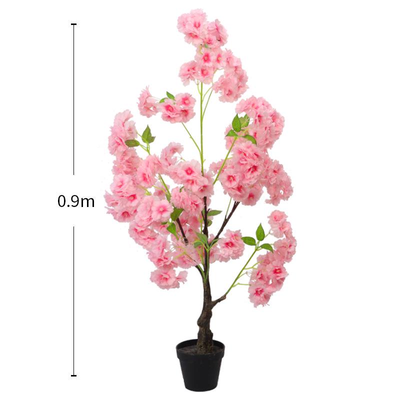 Large Artificial Cherry Blossom Tree for Indoor Display and Landscape Decoration