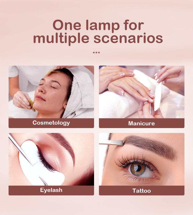Floor-standing Beauty Makeup Lighting Folding Tattoo Nail Lamp 40W Remote Control Adjustable Live Photography Dedicated Fill