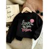 European sizes Mother'S Day Print Pattern  Kids Round Neck Sweatshirt 0-3 Years Comfortable And Durable Best Choice for Infant Outdoor Wear