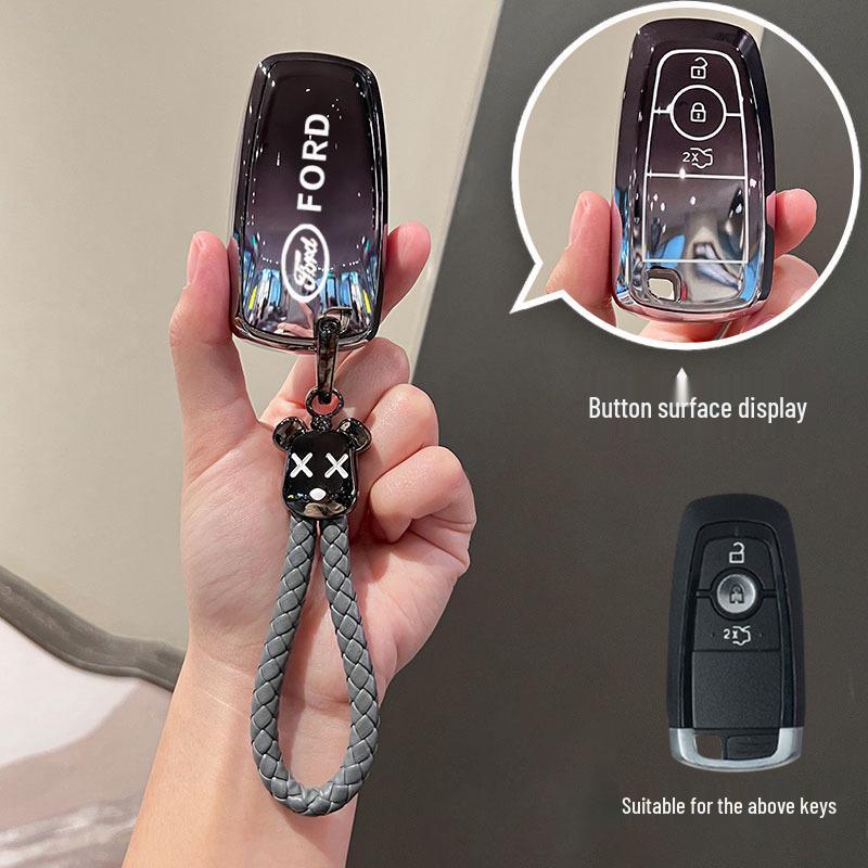 Ford Prado Key Cover: Durable, Anti-Drop Shell for Taurus, EcoSport - Creative Decoration