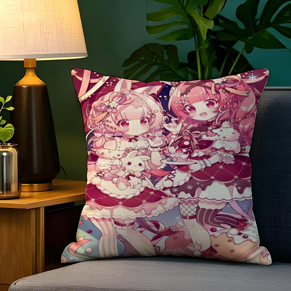 Beautiful illustrations in cartoon books  Pillow Case Natural Linen Pillow Case DoubleSided Decor Sofa Pillowcase Home Decor