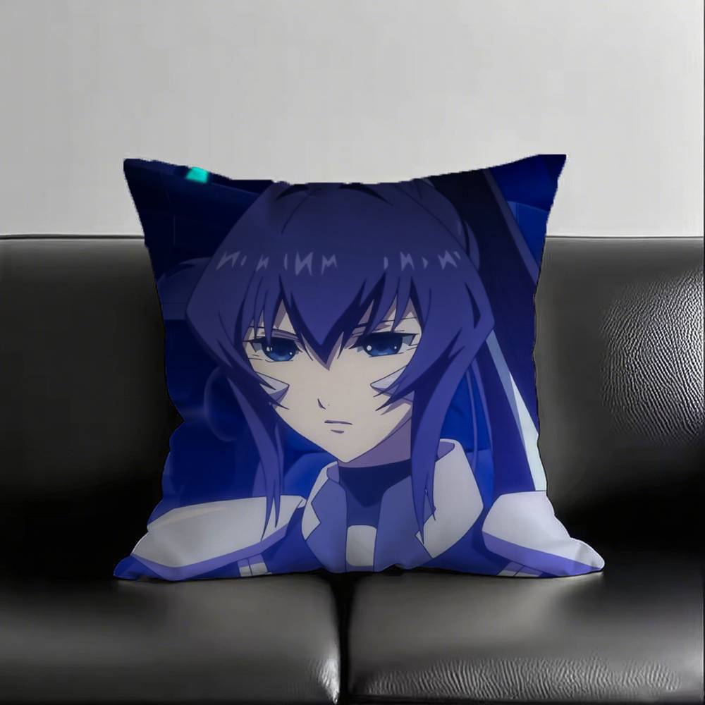 Classic Muv-Luv Alternative Anime LOVE Game CUTE Pillow Case Fashion Square Pillowcase Bedroom Sofa Room Ins Decoration Leisure