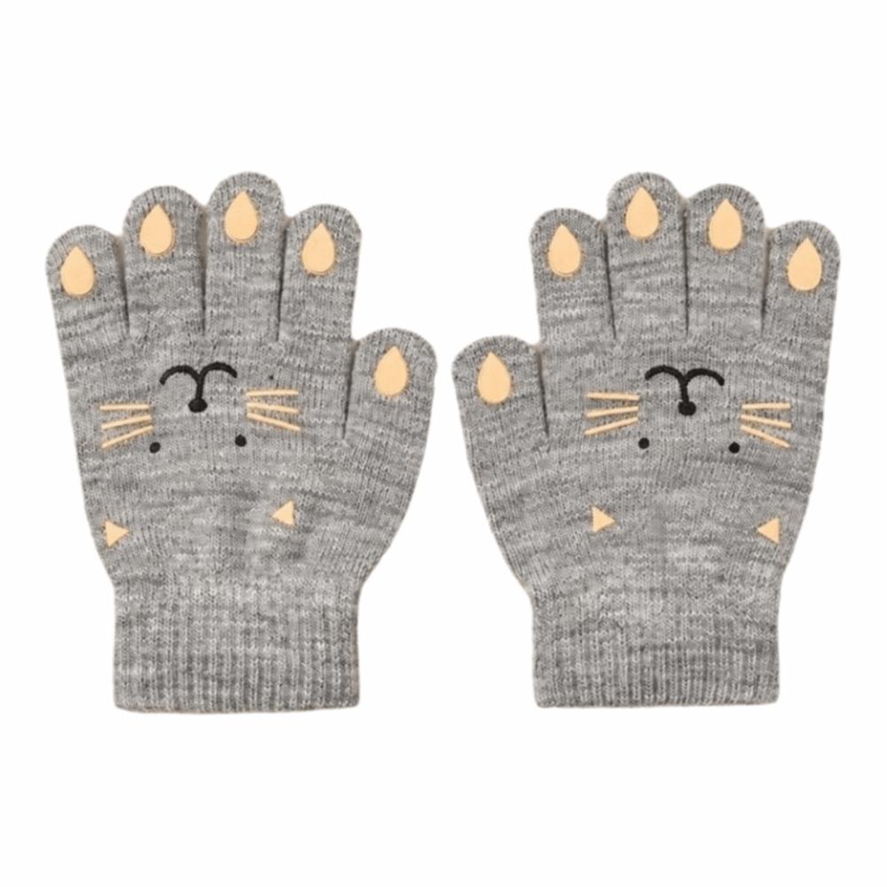 Full Finger Kids Knitted Gloves Thickened Thermal Gloves Soft Children Winter Warm Gloves  Toddlers