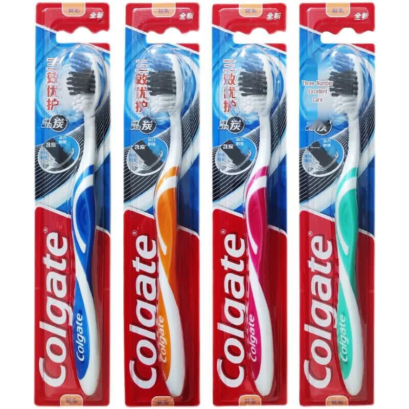 Colgate Triple Action Soft Charcoal Toothbrush 6-Pack