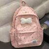 Cute Large Capacity Bow Backpack Ultra-light Nylon Girls Backpack Breathable Travel Bag