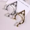 Gothic-Feen-Elfen-Ohrclips für Damen – Statement-Ohrringe im Vintage-Stil, Schmuck-Geschenk für Halloween-Partys
