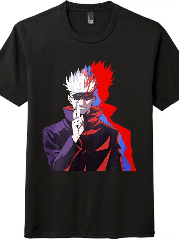 Unisex Satoru Gojo T-Shirt-Jujutsu Kaisen Anime Casual Stylish Graphic Tee|Daily