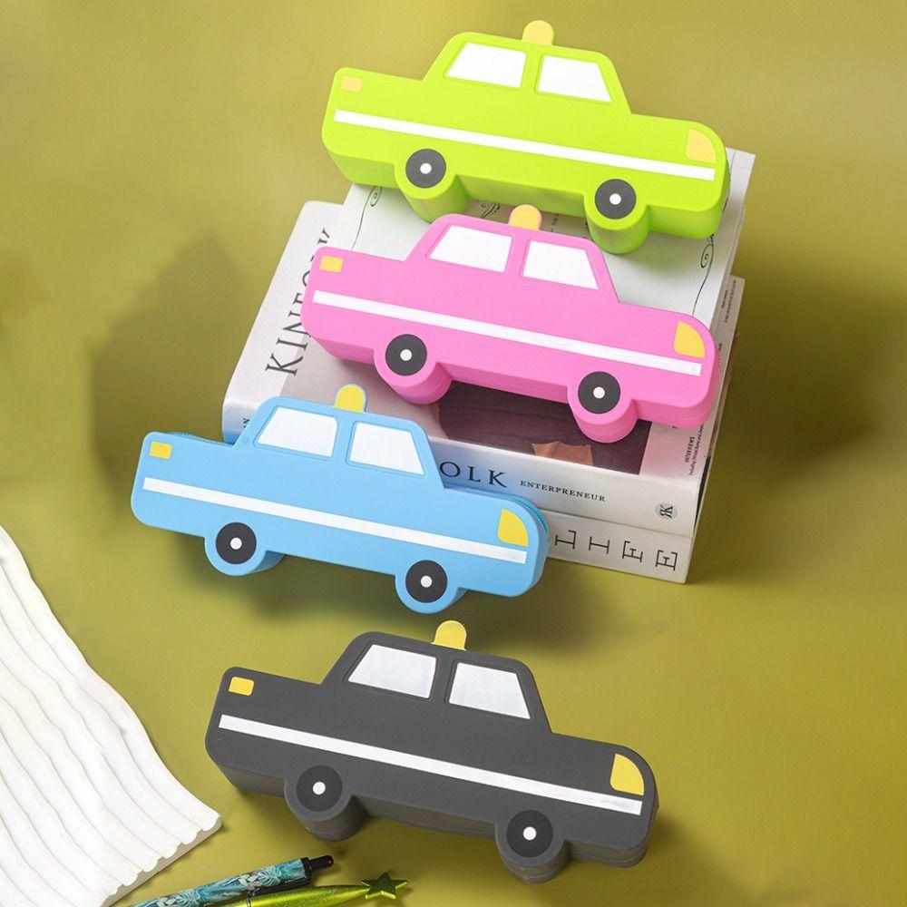 Multifunction Silicone Pencil Bag Large Capacity Stationery Organizer Portable Pen Box  Gift