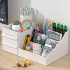 High Capacity Makeup Organizer Cosmetic Storage Box Jewelry Nail Polish Bathroom Organization Home Garden