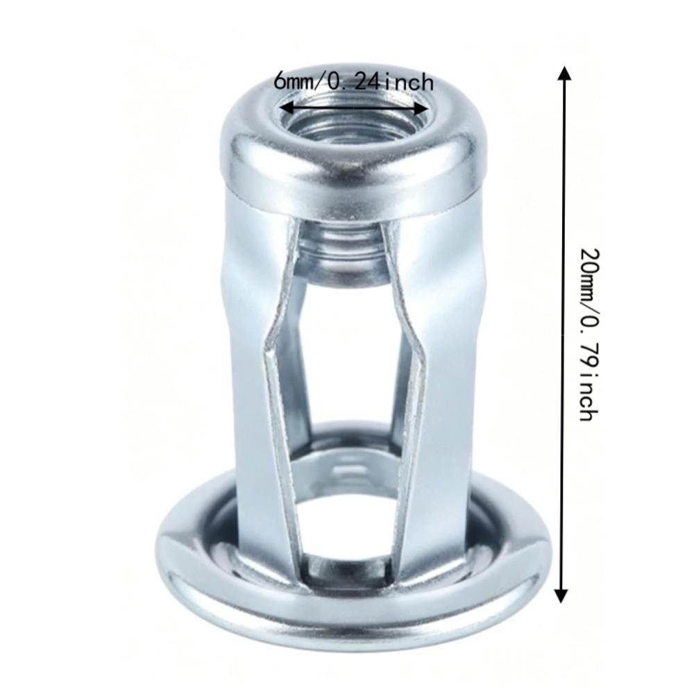 25PCS Durable Jack Nut Practical Threaded Insert Nut Portable Petal Nut Hollow Wall