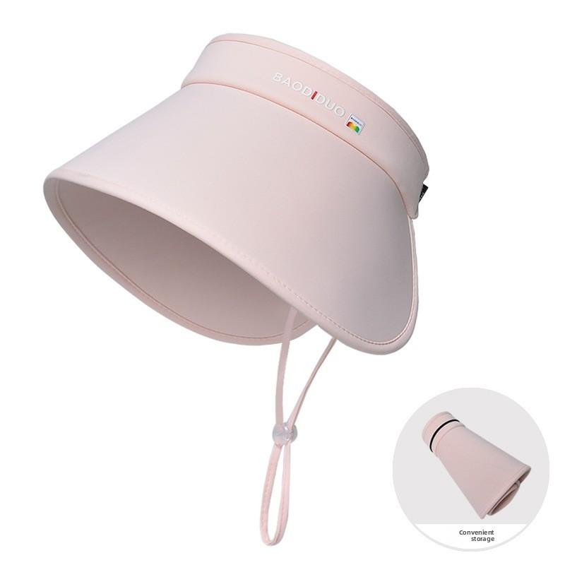 Summer Ultraviolet Protection Sun Hat With Wide Brim For Outdoor Travel And Sunshade