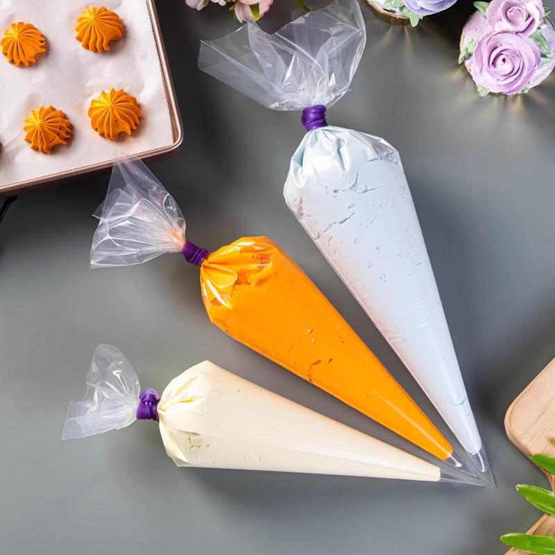 Disposable Pastry Piping Bags, 10-Pack for Cream & Batter