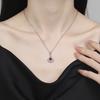 S925 Silver Water-drop Gemstone Zircon Necklace for Women, with a Unique Design, Suitable for a Petite Dress. Pendant.