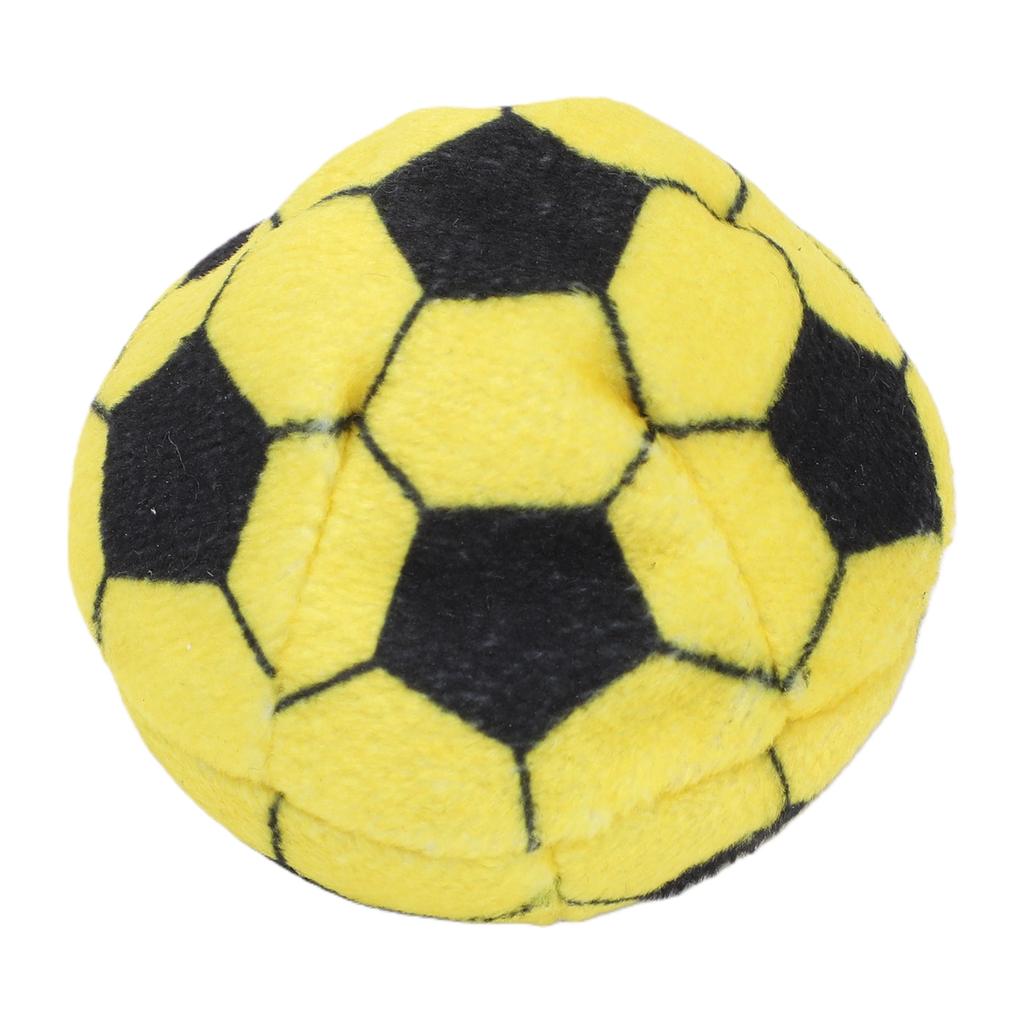 Soccer Hackys Sack Soft Plush Comfortable Grip Soccer Footbag Wear Resistance for Kids Adults Yellow Black