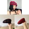 Classic British Girl Beret Hat With Breathable Fabric For Casual Fashion Style
