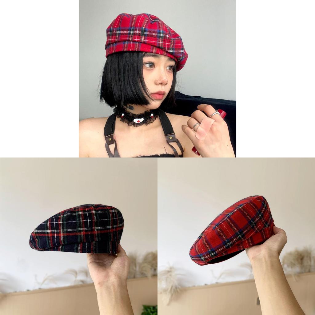 Classic British Girl Beret Hat With Breathable Fabric For Casual Fashion Style