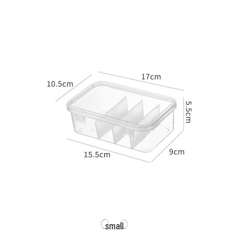 Transparent Dustproof Cable Organizer & Storage Box for Chargers, Earphones, Jewelry, and Stationery