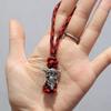 Spartan Pirate Red Camouflage Paracord Keychain Pendant in Viking Style